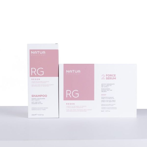 NATUA REGEN Shampoo e Fiale Force Serum Coadiuvante Anticaduta