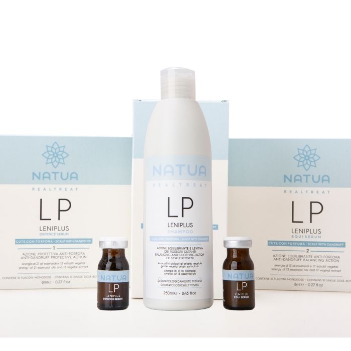 Natua LENIPLUS Shampoo, Fiale Defence Serum, Fiale Equi Serum Antiforfora